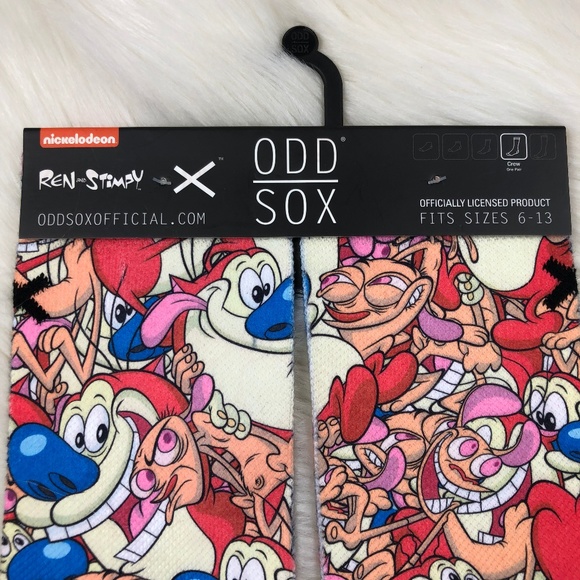 * Odd Sox * Ren and Stimpy Novelty Socks * - Picture 5 of 6